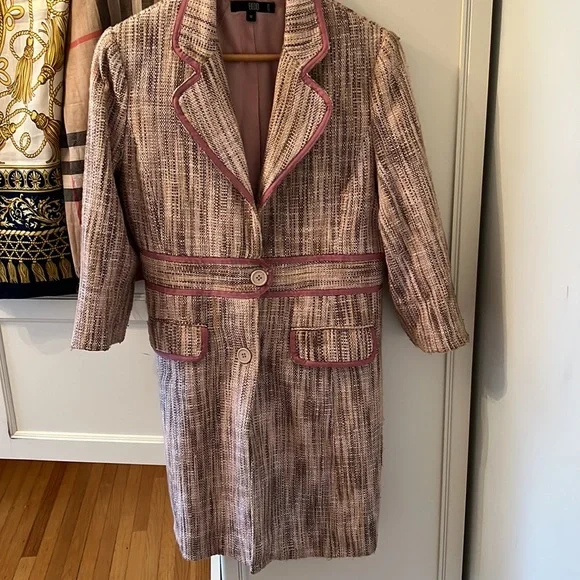 Women's Boutique Pink Jacket Pea Coat - Picture 3 of 13